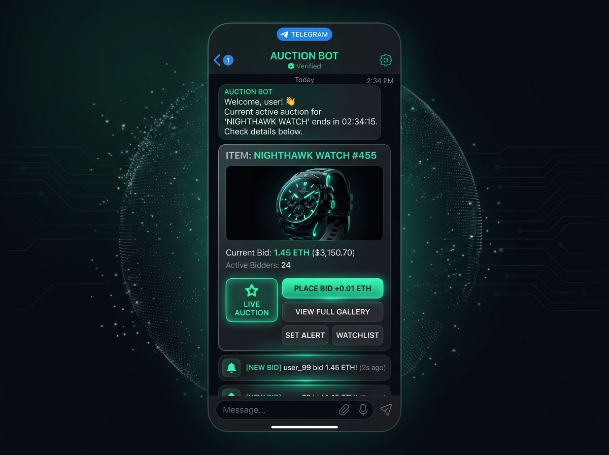 Telegram интерфейс управления